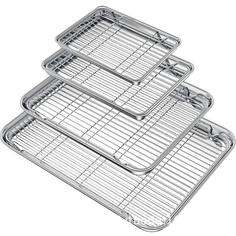 Kitchen Baking Rack - Stainless Steel Baking Tray With Wire