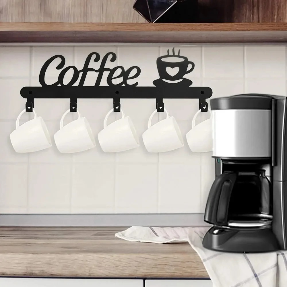 Metal Wall Mounted Coffee Mug  - Kitchen Baking Gifts ulasan dan harga