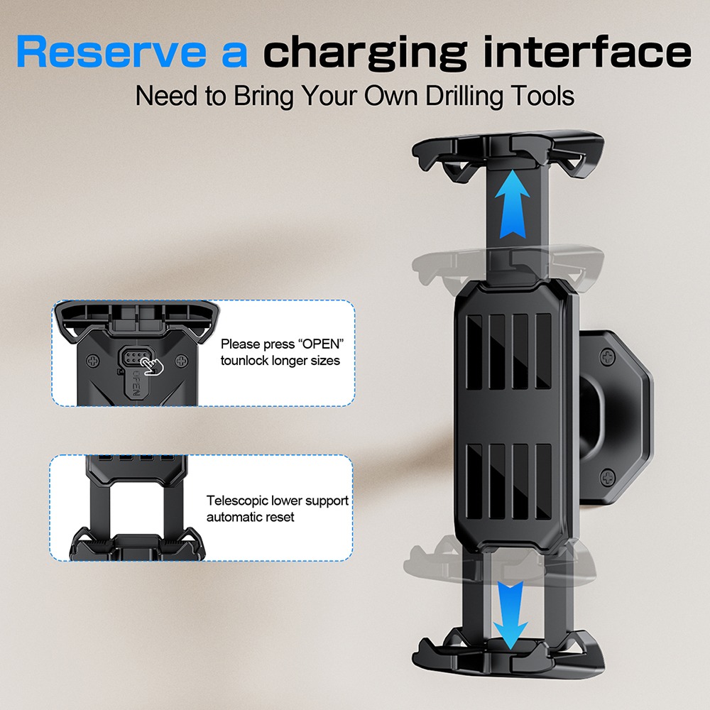 Wall Mount Phone Holder Tablet - Kitchen Job ulasan dan harga