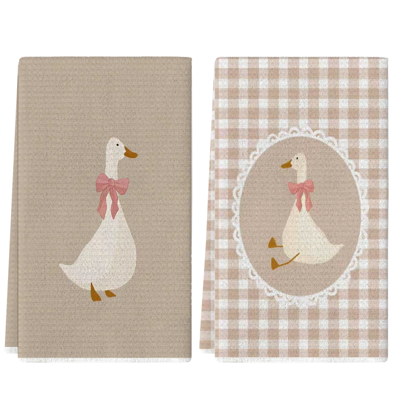 2Pcs, Cute Duck Kitchen Towels - Kitchen Baking Cloth ulasan dan harga