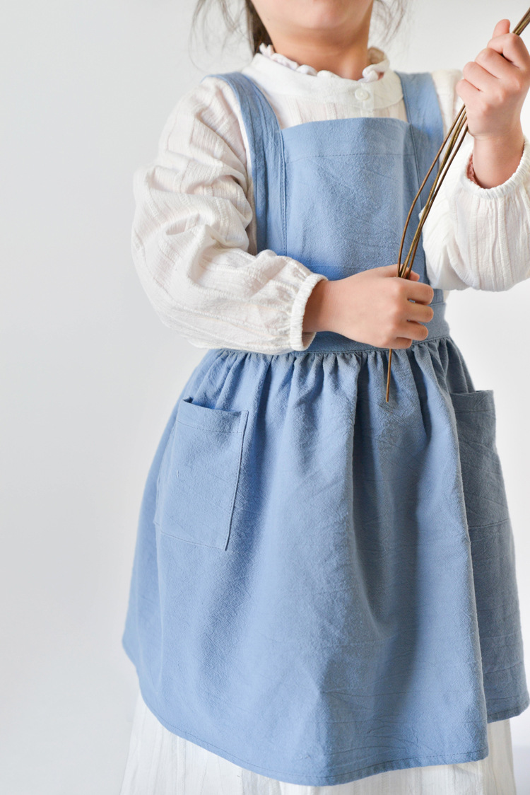 Kids Cotton Apron Dress Parent - Baking Kitchen Kids ulasan dan harga