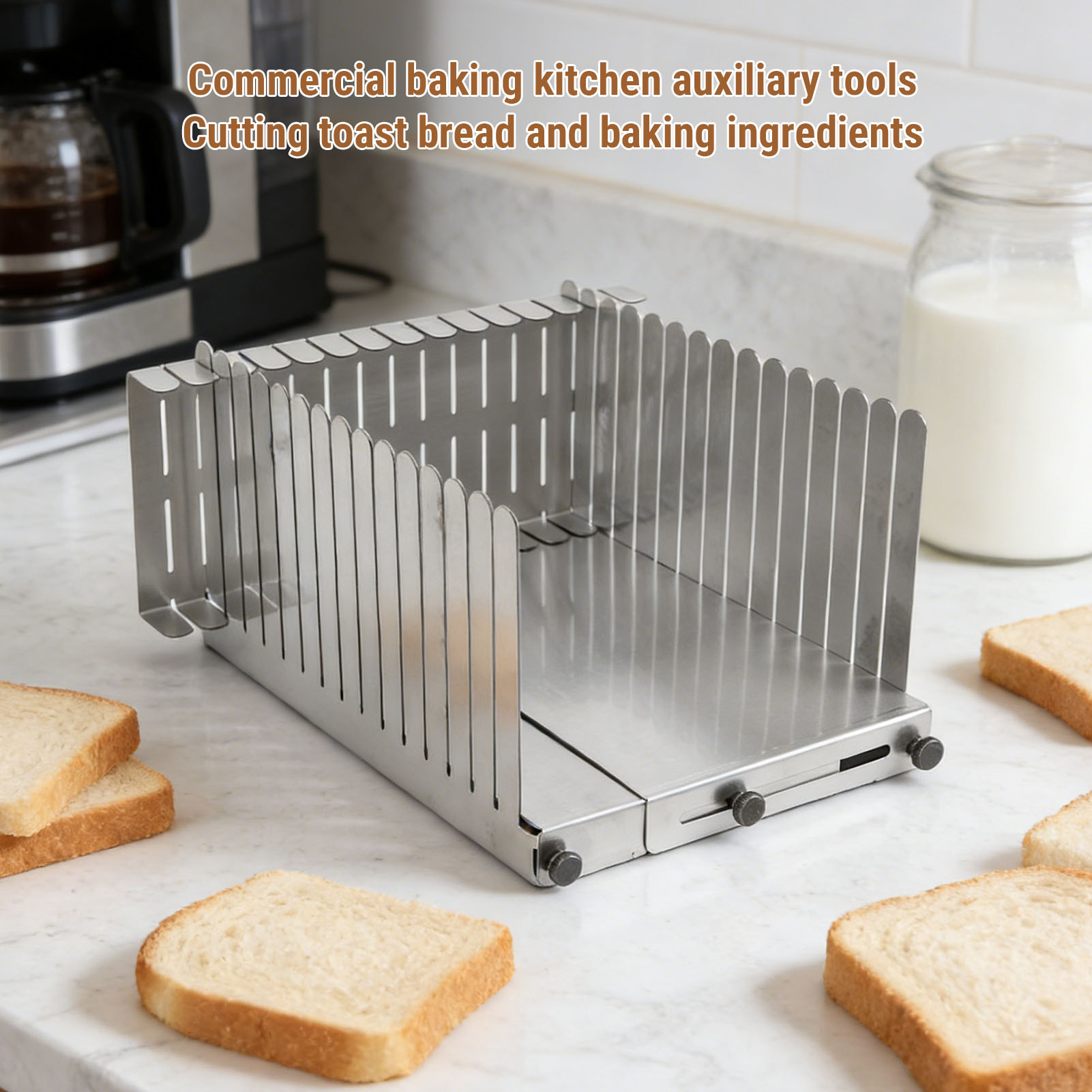 Bread Slicing Guide Stainless  - Commercial Kitchen For Baking ulasan dan harga