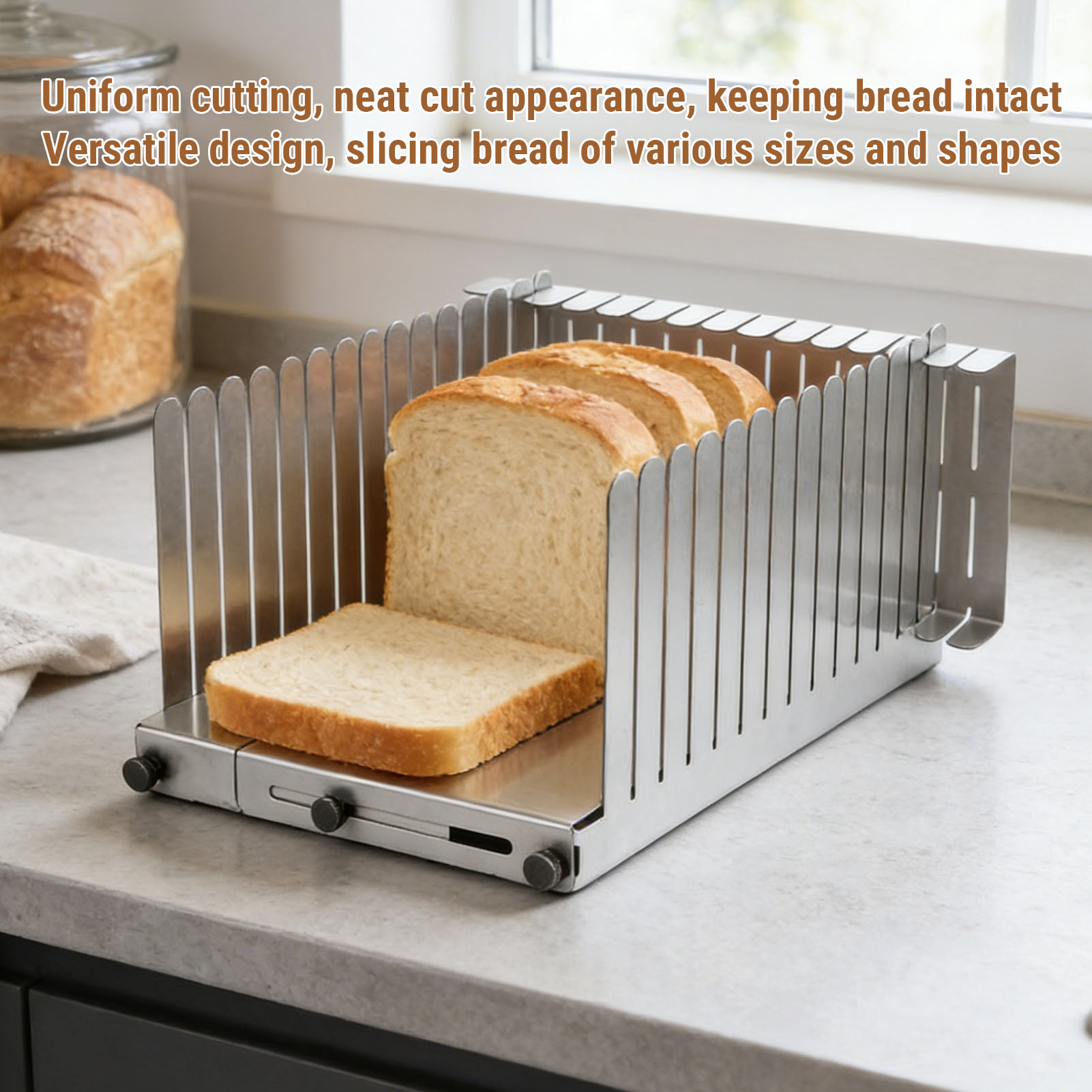 Bread Slicing Guide Stainless  - Commercial Kitchen For Baking ulasan dan harga