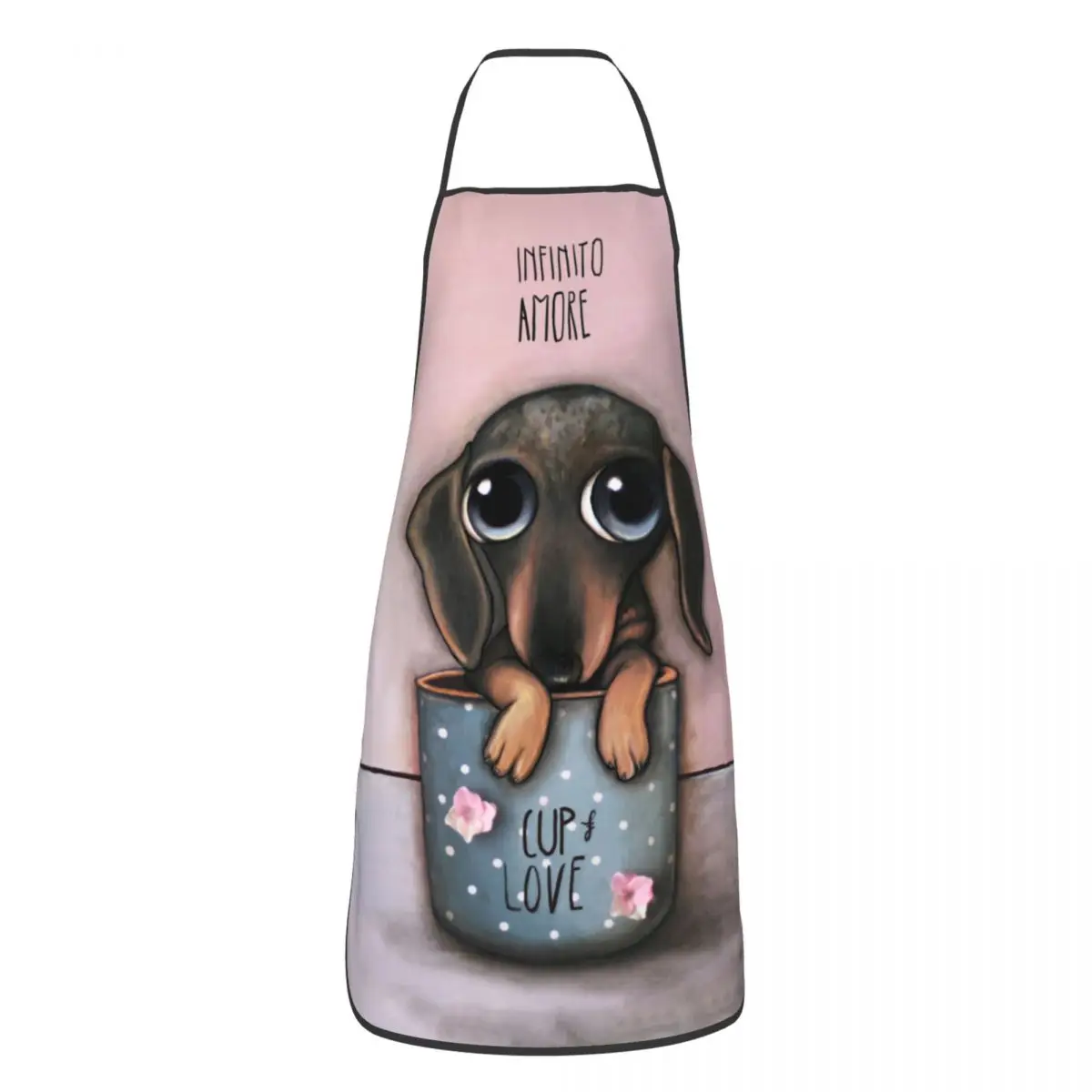 Dachshund Cup Love Aprons for  - Kitchen Baking Cloth ulasan dan harga