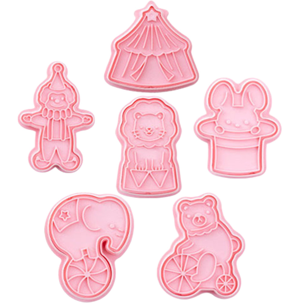 6Pcs Cookie Cutters Plastic Ci - Baking Kitchen Kids ulasan dan harga