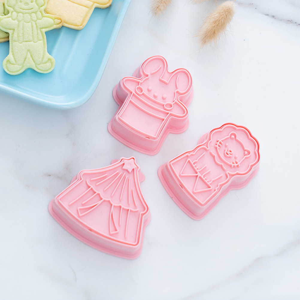 6Pcs Cookie Cutters Plastic Ci - Baking Kitchen Kids ulasan dan harga