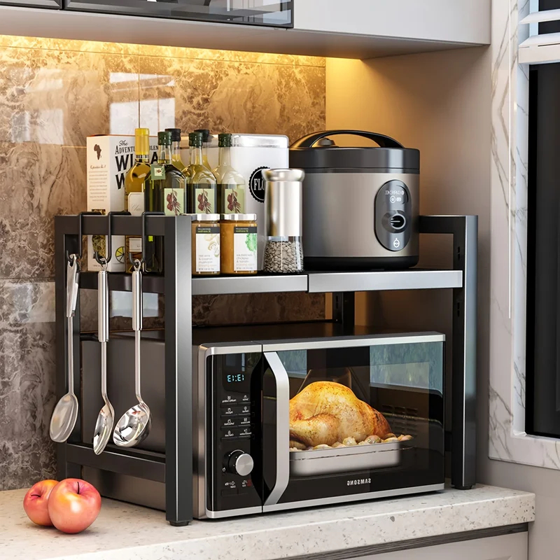 Expandable Microwave Shelf, Mi - Kitchen Baking Rack ulasan dan harga