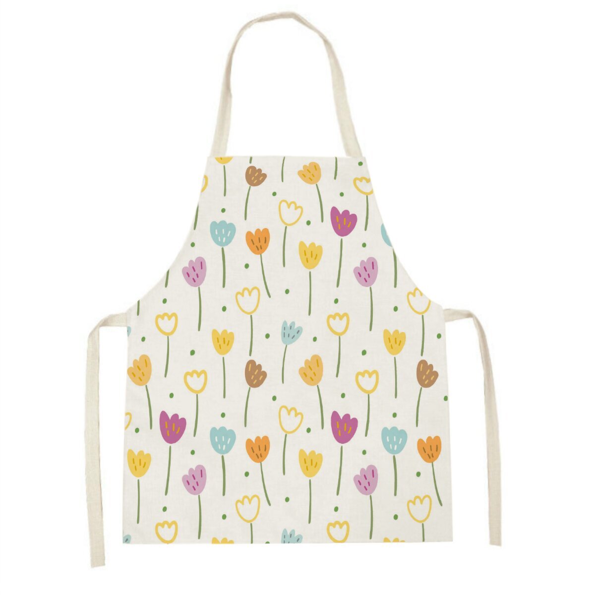Pink tulip kitchen apron Clean - Baking Kitchen Kids ulasan dan harga