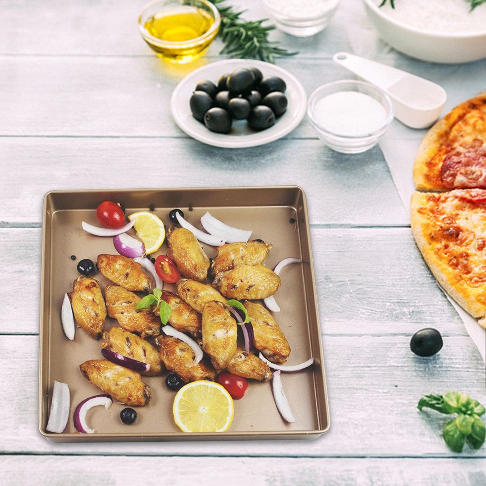 Square Pizza Baking Pan Nonsti - Kitchen Baking Pan ulasan dan harga