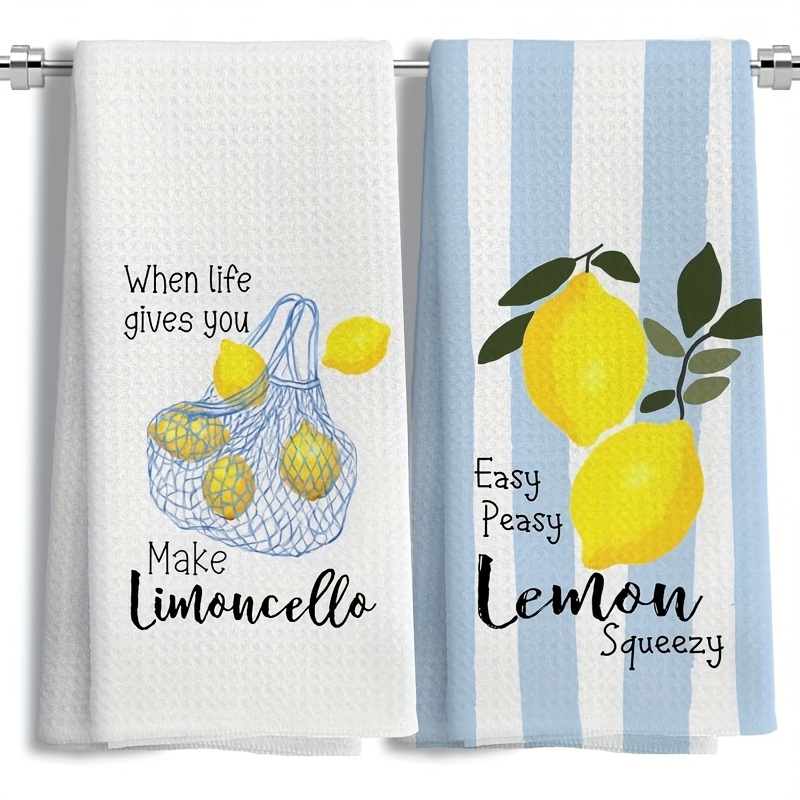 2Pcs, Lemon Mesh Kitchen Towel - Kitchen Baking Cloth ulasan dan harga