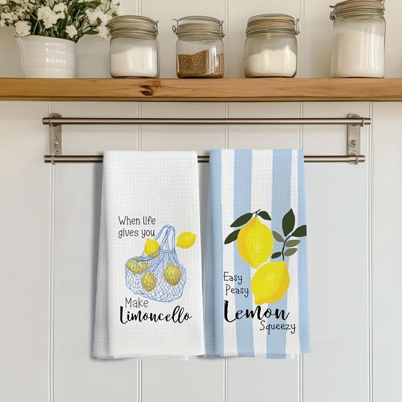 2Pcs, Lemon Mesh Kitchen Towel - Kitchen Baking Cloth ulasan dan harga