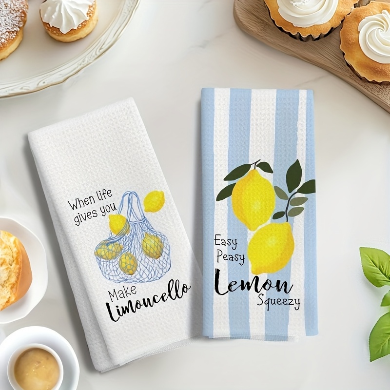 2Pcs, Lemon Mesh Kitchen Towel - Kitchen Baking Cloth ulasan dan harga