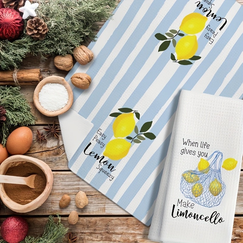2Pcs, Lemon Mesh Kitchen Towel - Kitchen Baking Cloth ulasan dan harga