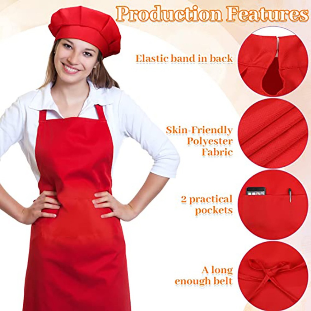 Children Chef Apron Front Pock - Baking Kitchen Kids ulasan dan harga
