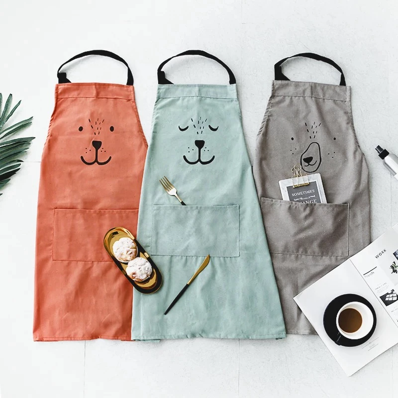 Cartoon Bear Kids Adult Aprons - Baking Kitchen Kids ulasan dan harga