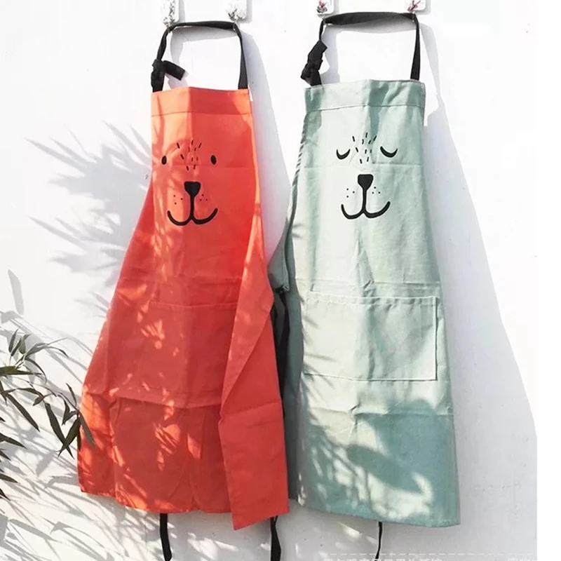 Cartoon Bear Kids Adult Aprons - Baking Kitchen Kids ulasan dan harga