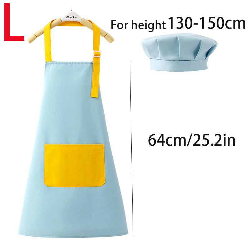 Kids Apron and Chef Hat Set Ad - Baking Kitchen Kids ulasan dan harga