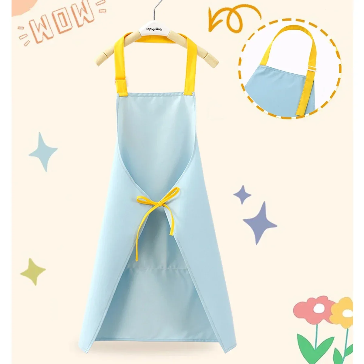 Kids Apron and Chef Hat Set Ad - Baking Kitchen Kids ulasan dan harga