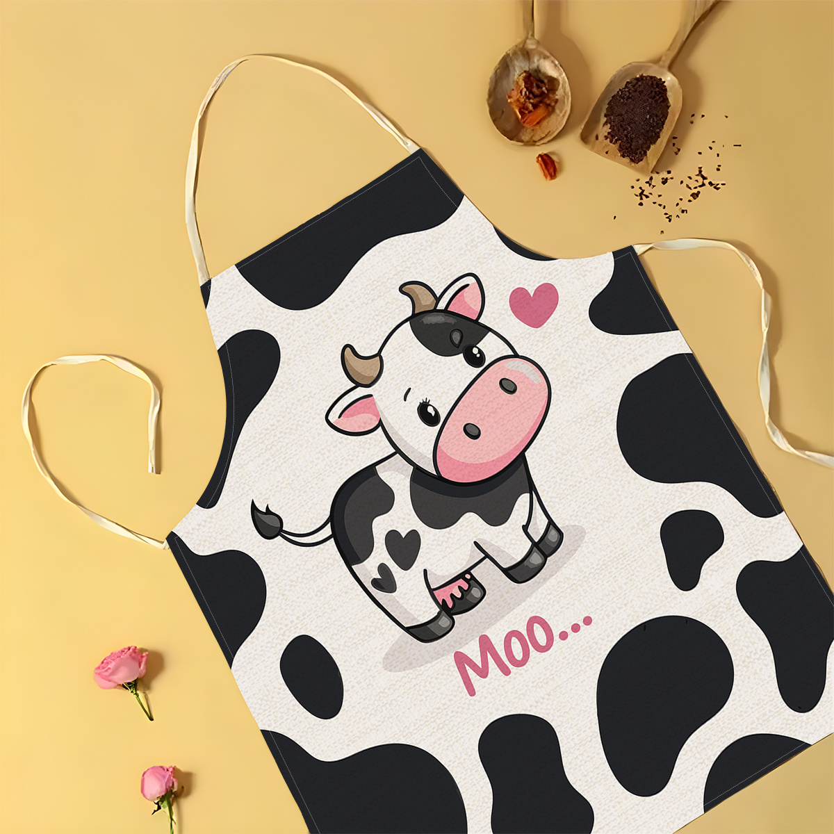 1pc Cute Cartoon Cow Print Kit - Baking Kitchen Kids ulasan dan harga