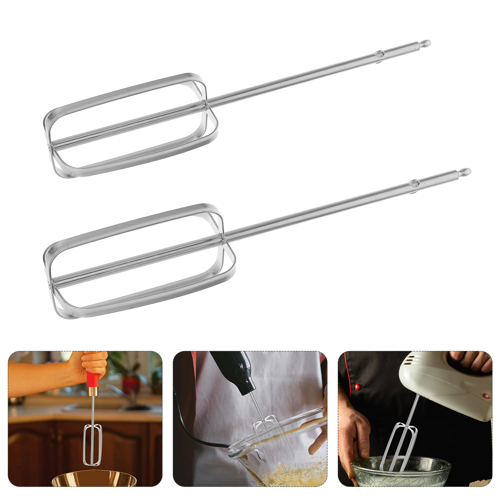 2 Pcs Stainless Steel Hand Mix - Kitchen Baking Appliances ulasan dan harga